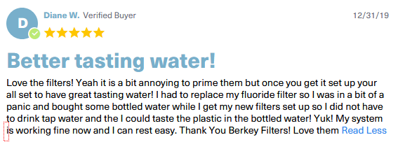 berkey fluoride reviews